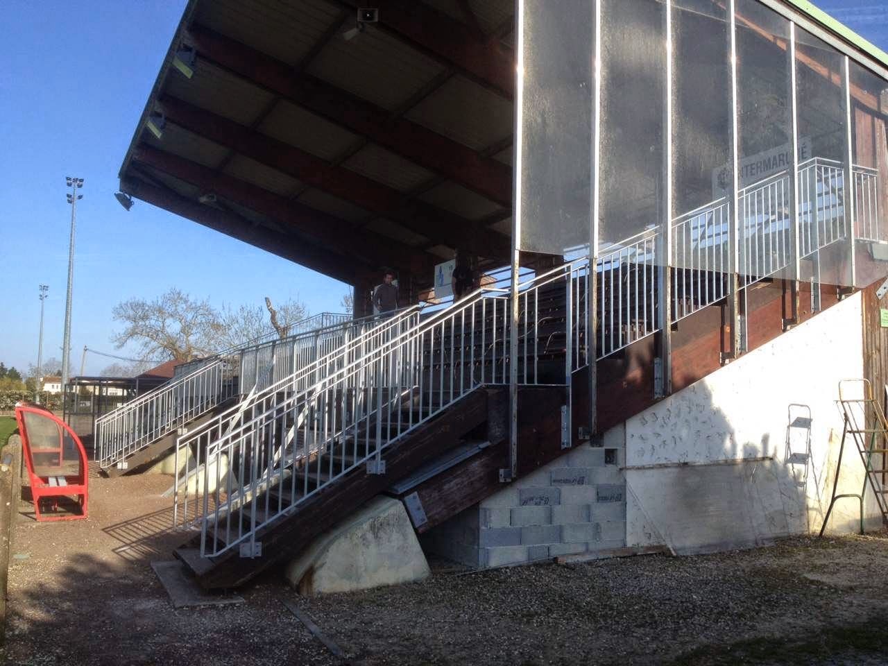 garde corps tribunes stade pauillac